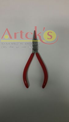 Kırmızı Kargaburun Dişsiz Pense 130Mm